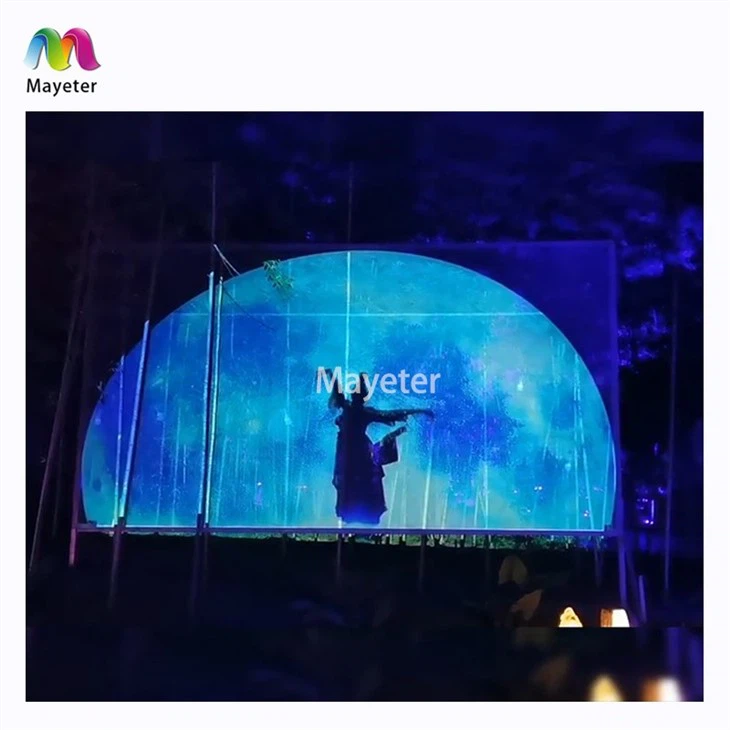 3D gologrammali tashqi suv o'tkazmaydigan proyeksiya ekranli projektor